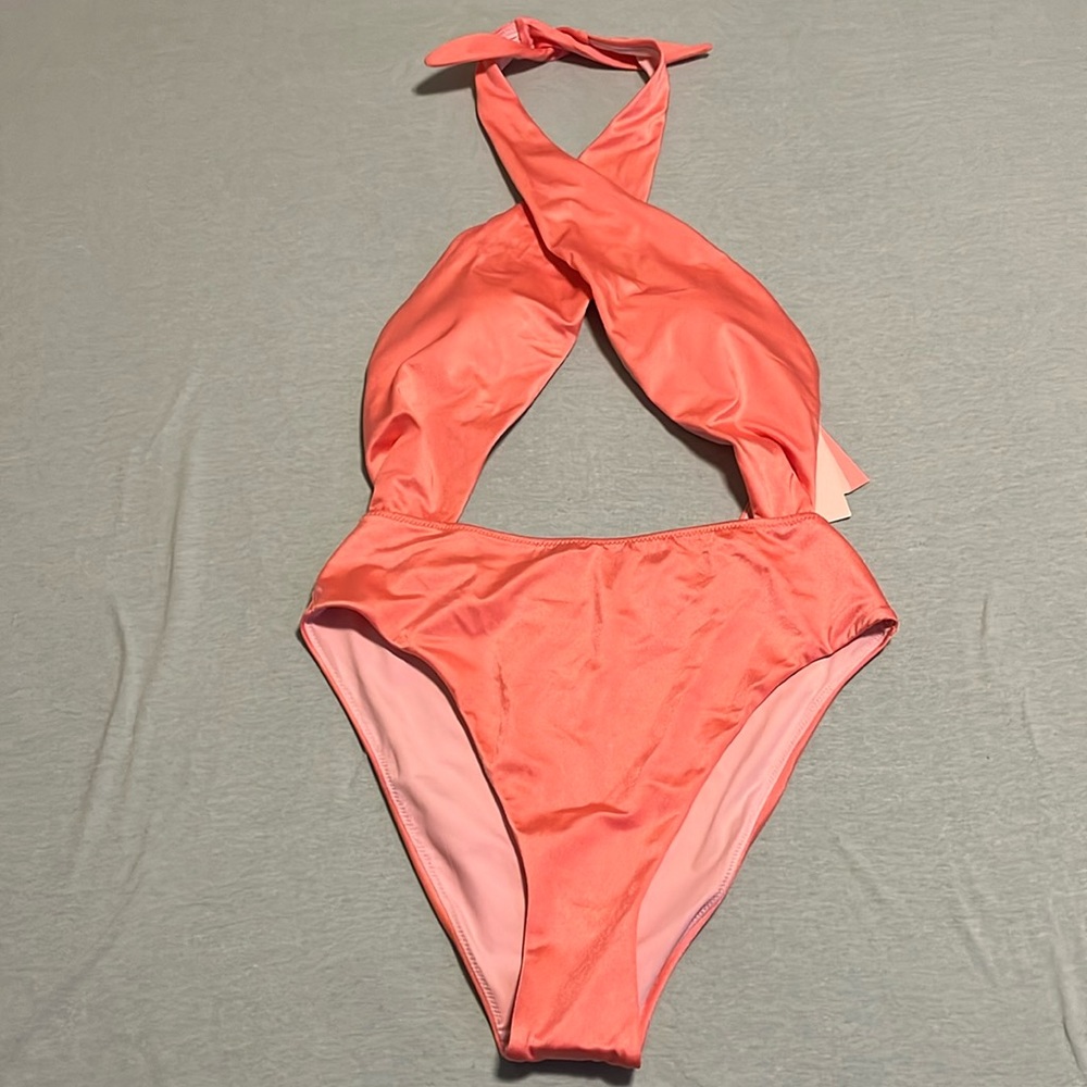 NWT HIGH WAIST WRRAP TOP BATHING SUIT